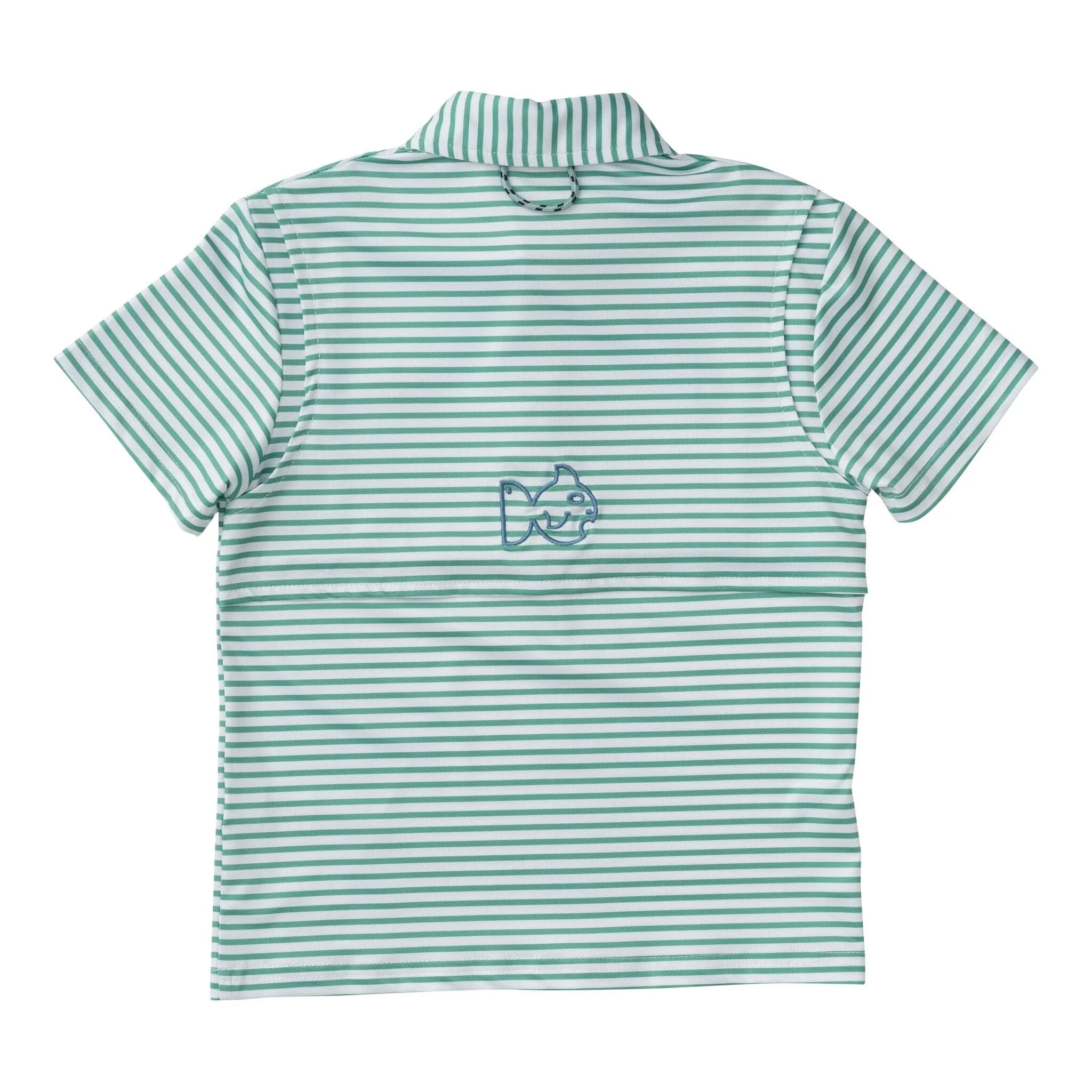 Pro Polo - Green Spruce Stripe