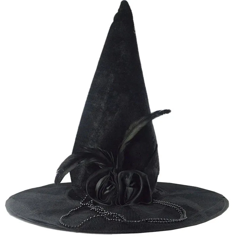 "Halloween Witch and Wizard Hat Costume Accessory for Adults - Devil Cap Cosplay Props and Decorations"