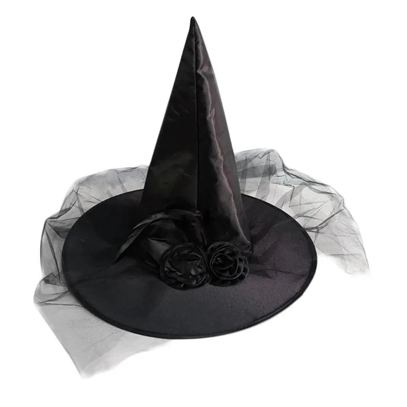 "Halloween Witch and Wizard Hat Costume Accessory for Adults - Devil Cap Cosplay Props and Decorations"