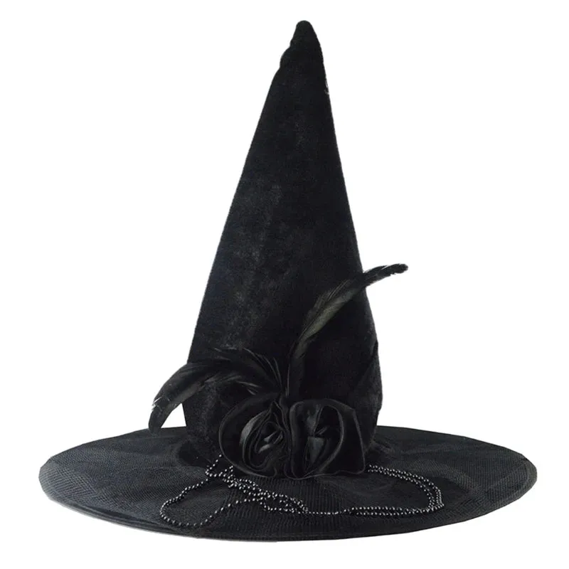 "Halloween Witch and Wizard Hat Costume Accessory for Adults - Devil Cap Cosplay Props and Decorations"