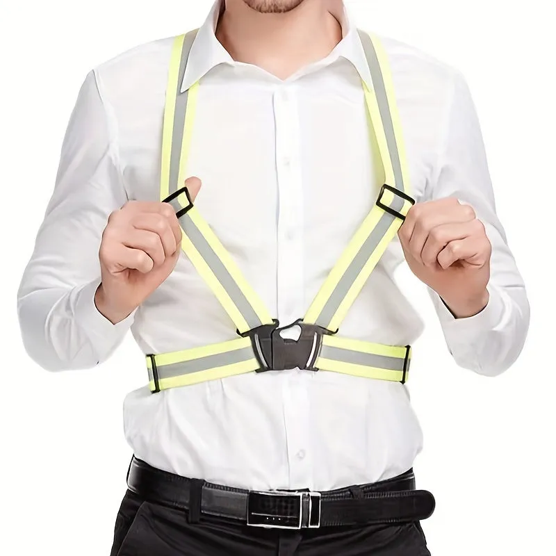 Reflective Elastic Back Strap for High Visibility SafetyWear