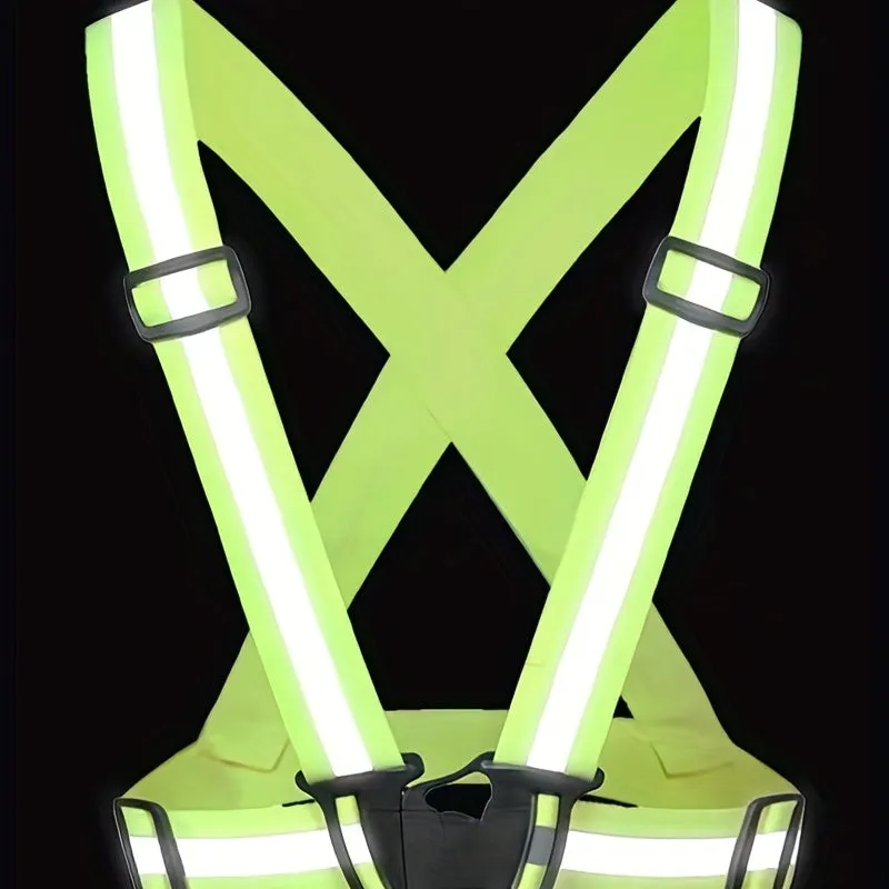 Reflective Elastic Back Strap for High Visibility SafetyWear