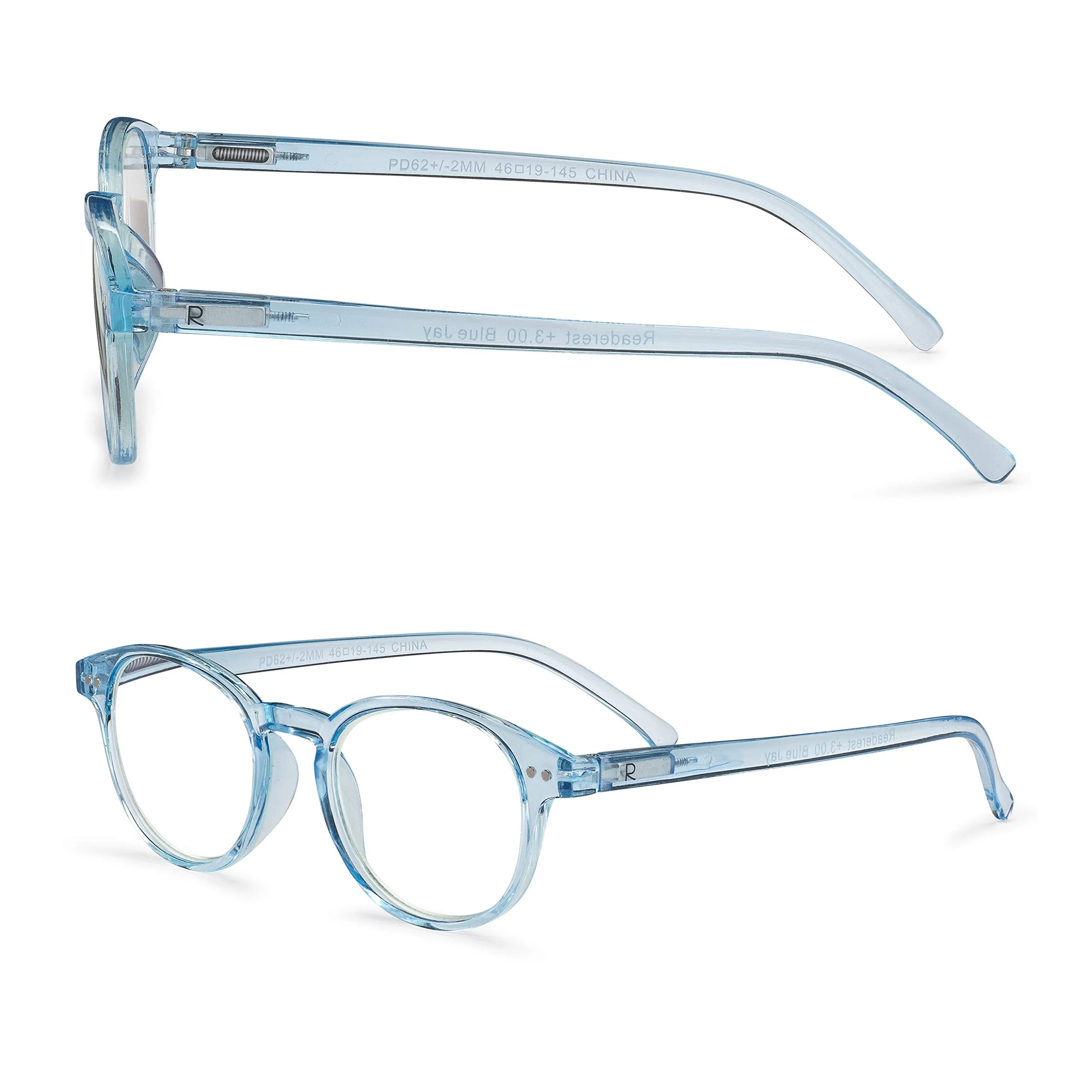 Round-Blue-Light-Blocking-Reading-Glasses-Light-Blue-1-75-Magnification-Computer-Glasses