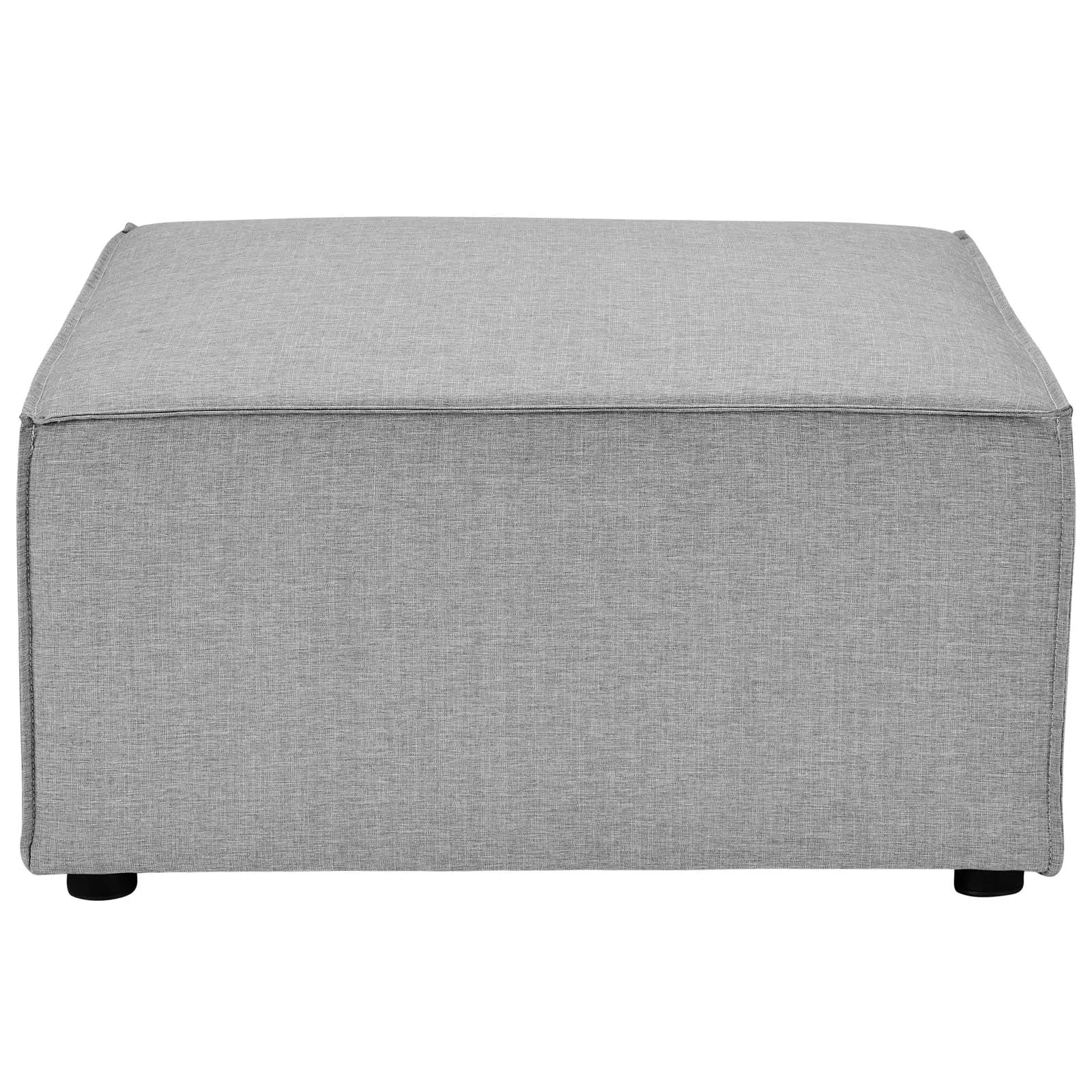 Saybrook Outdoor Patio Upholstered Sectional Sofa Ottoman Gray EEI-4211-GRY