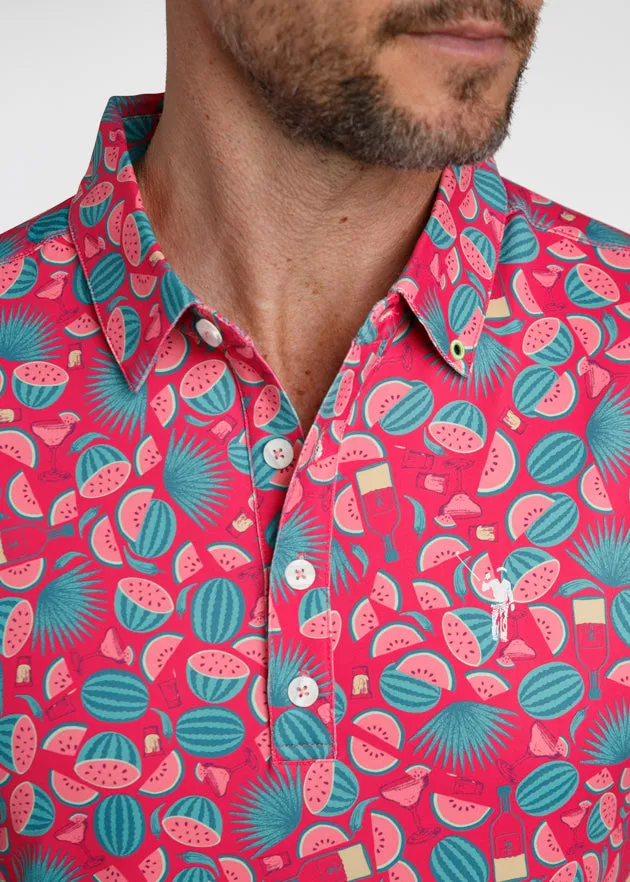 Seed Spitters Men's Polo | Watermelon