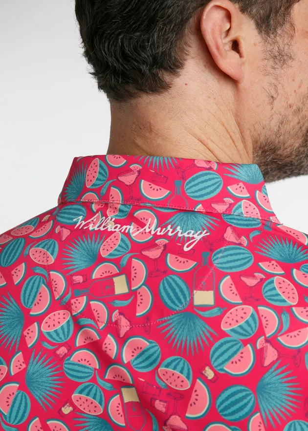 Seed Spitters Men's Polo | Watermelon