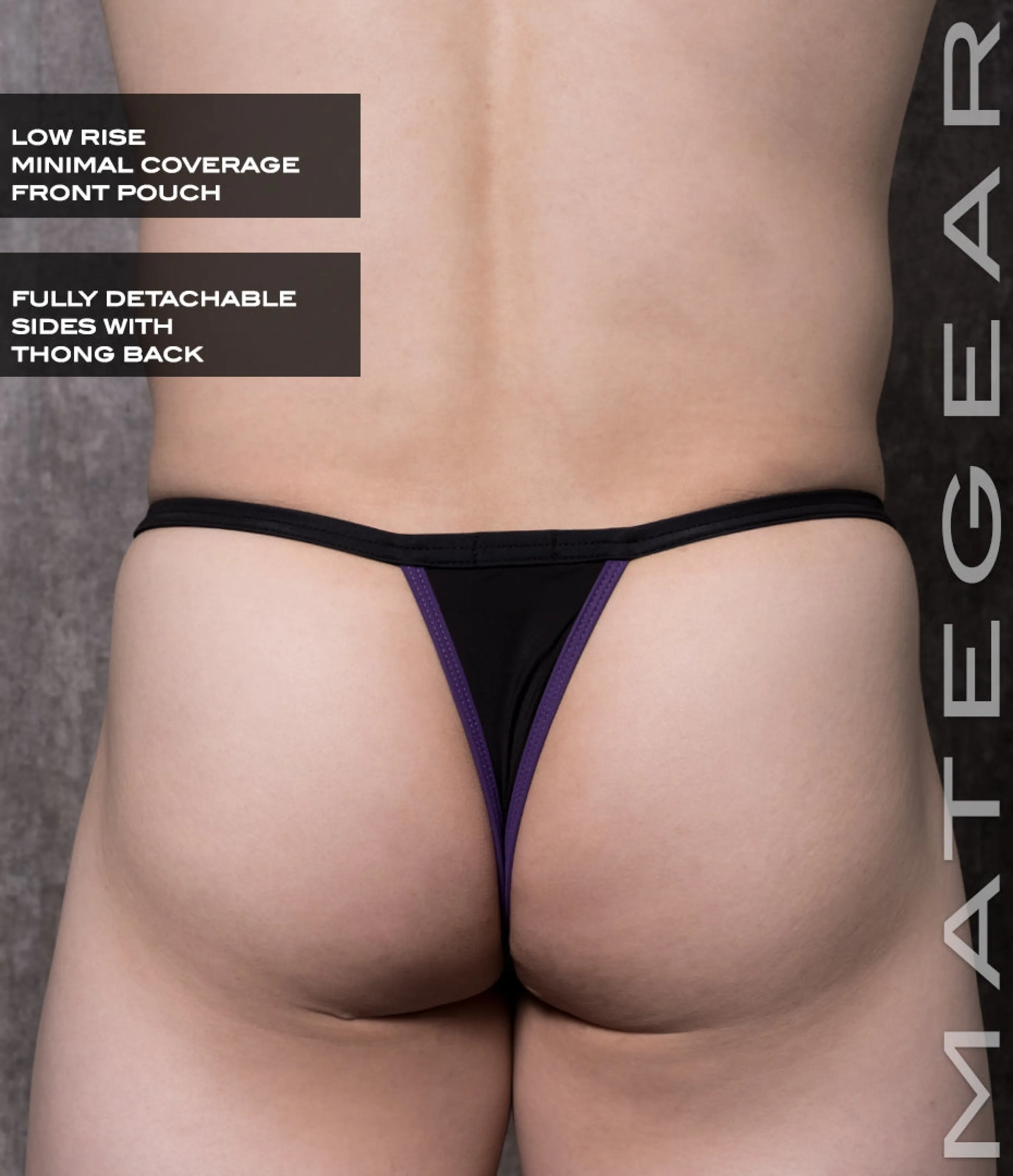 Sexy Mens Swimwear Xpression Ultra Swim Pouch Thongs - Eo Mi (Detachable Clips)