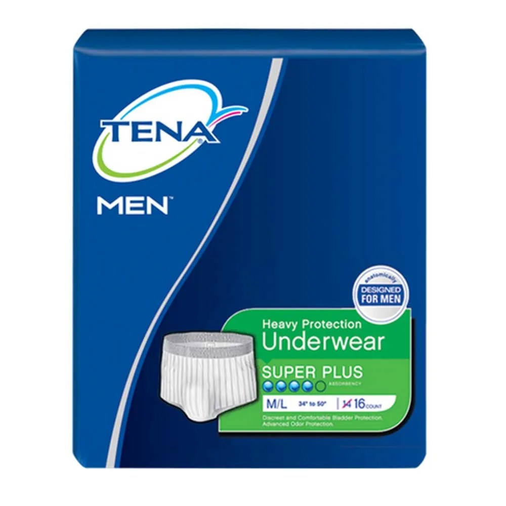 TENA Men 81780 Protective Underwear, Pack of 16