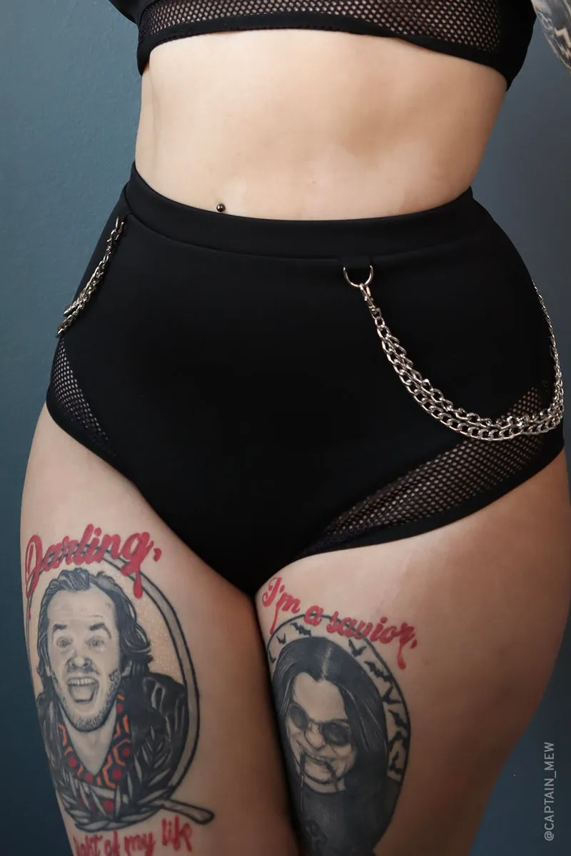 Venom Chain Highwaisted Bikini Bottoms