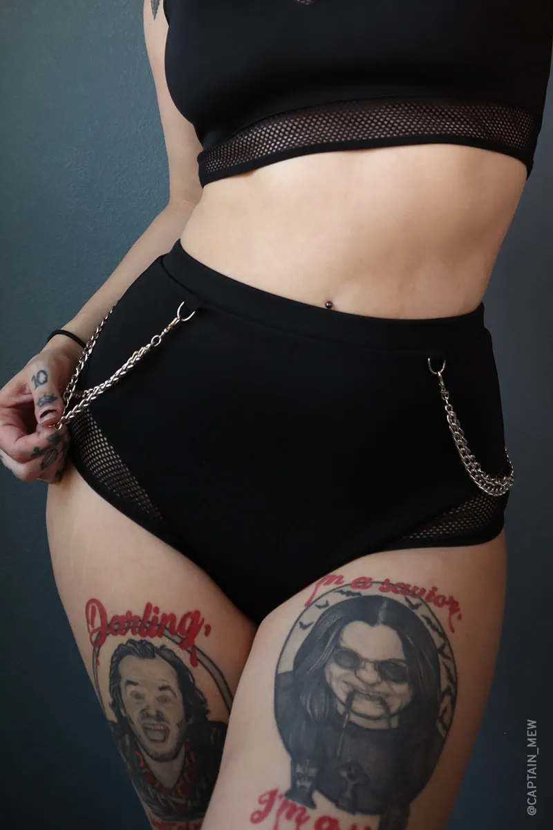 Venom Chain Highwaisted Bikini Bottoms