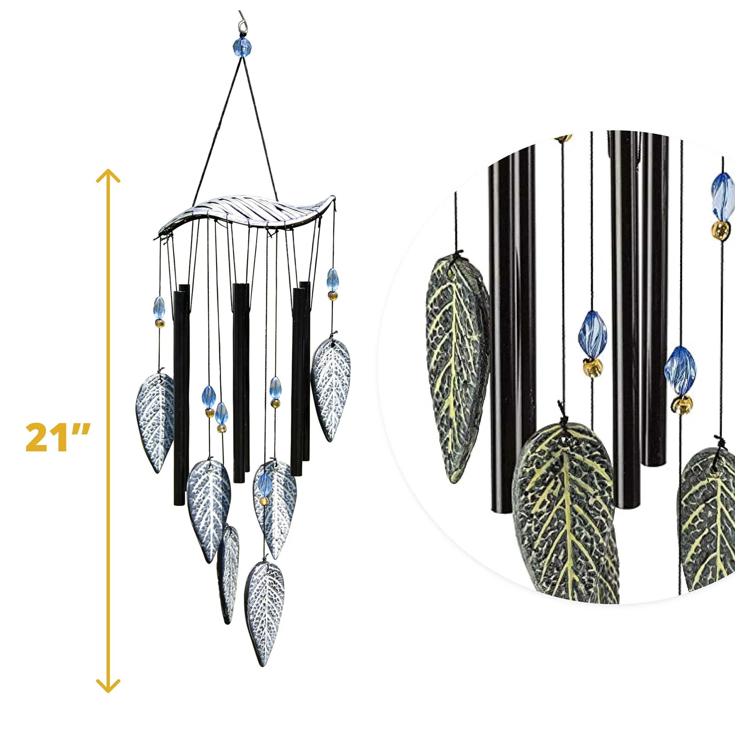 Vp Home Forest Leaves Outdoor Garden Decor Wind Chime